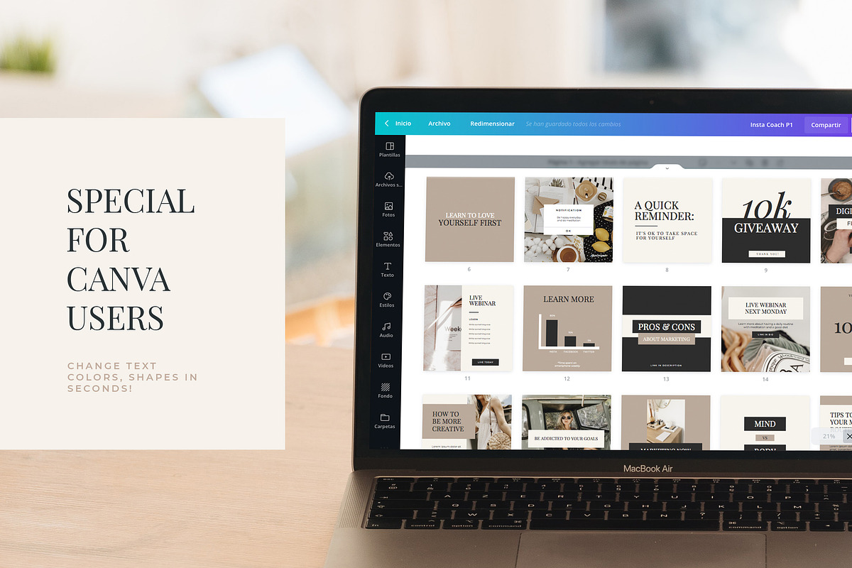 Instagram Creator for Coach Canva, a Social Media Template by Design District (Photo 2 of 33)