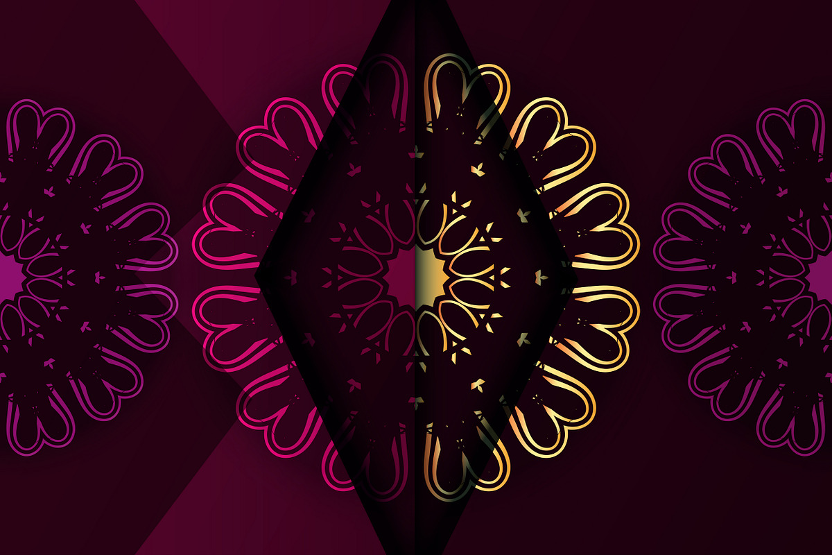Mandala Oriental Floral art Bundle, a Background Graphic by NJ Himel (Photo 28 of 97)