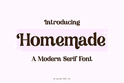 HOMEMADE Bold Modern Serif Font, a Serif Font by Blush Font Co. (Thumbnail 1 of 4)