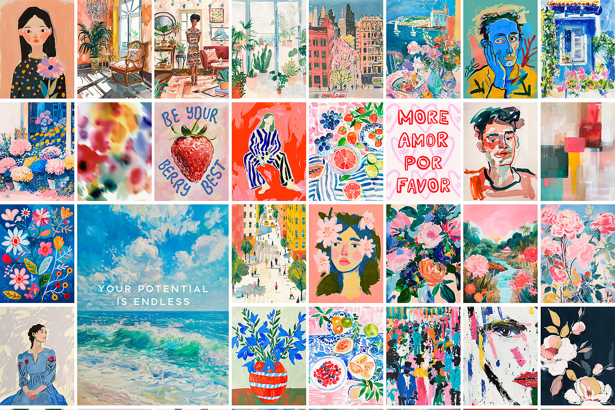 MAXIMALISTA - wall art mixed prints, a Background Graphic by alenaganzhela (Photo 9 of 10)