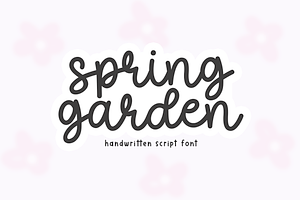 Spring Garden Cute Script Font