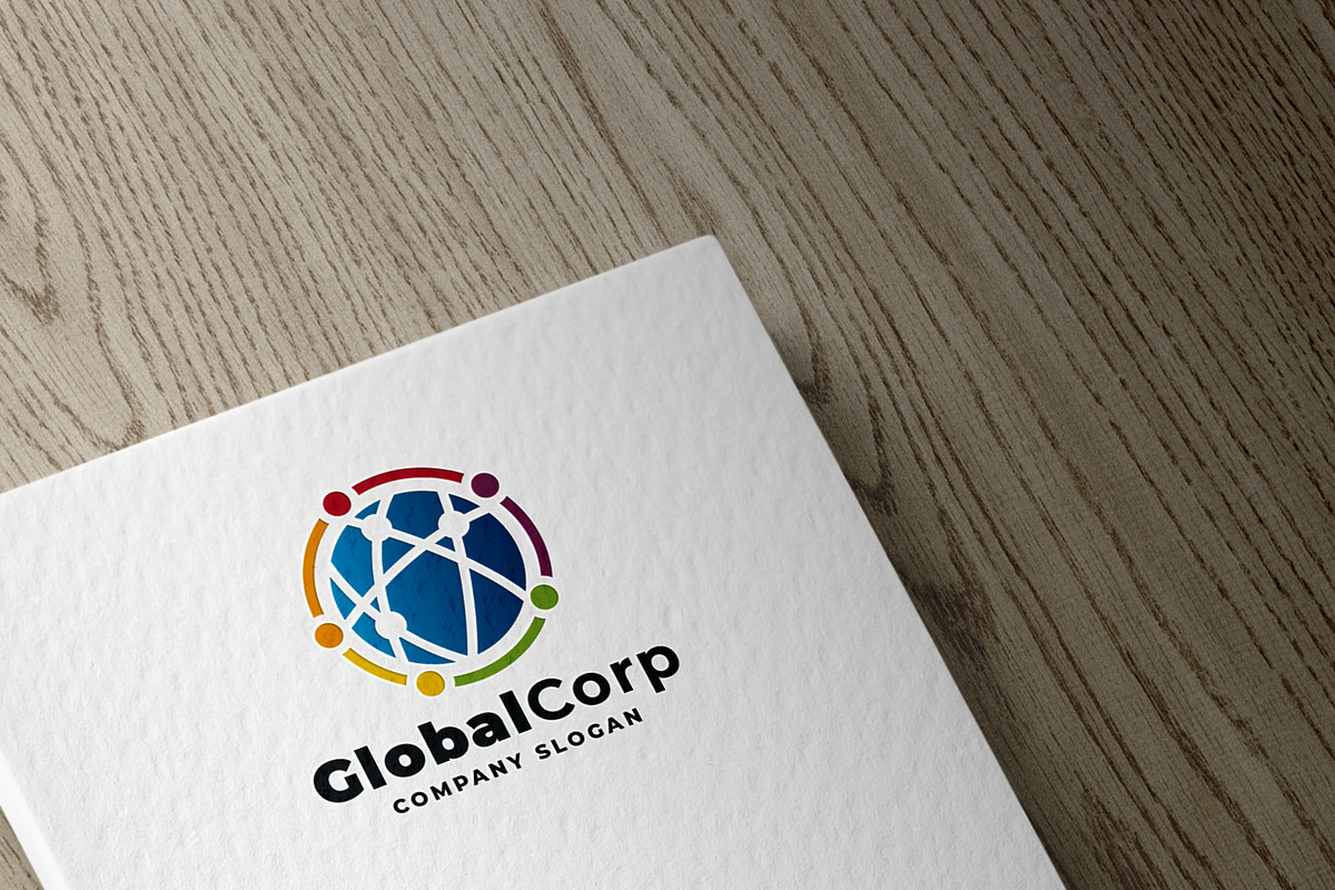 Global Vision Corp Logo, a Branding & Logo Template by Design_Planet
