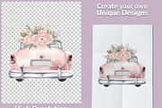 Wedding Car PNG Clipart Bundle, a Decorative Illustration by Digital Dreamscaping (Thumbnail 2 of 10)