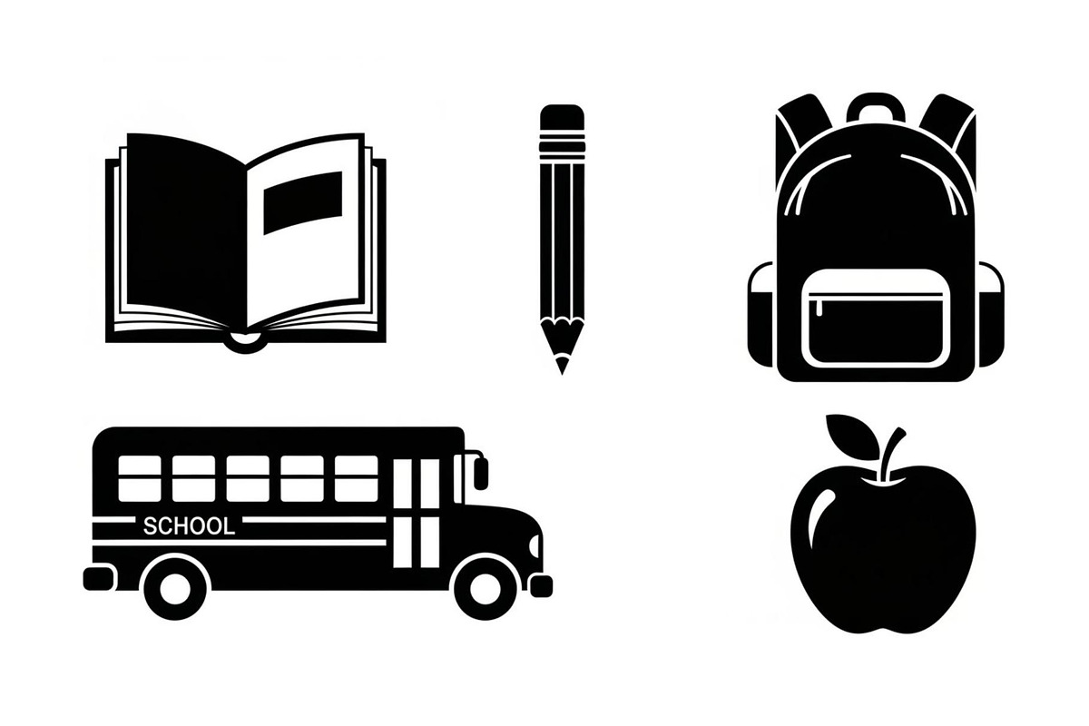 Back To School Silhouette Bundle, an Illustration by Designer_Momina (Photo 6 of 51)