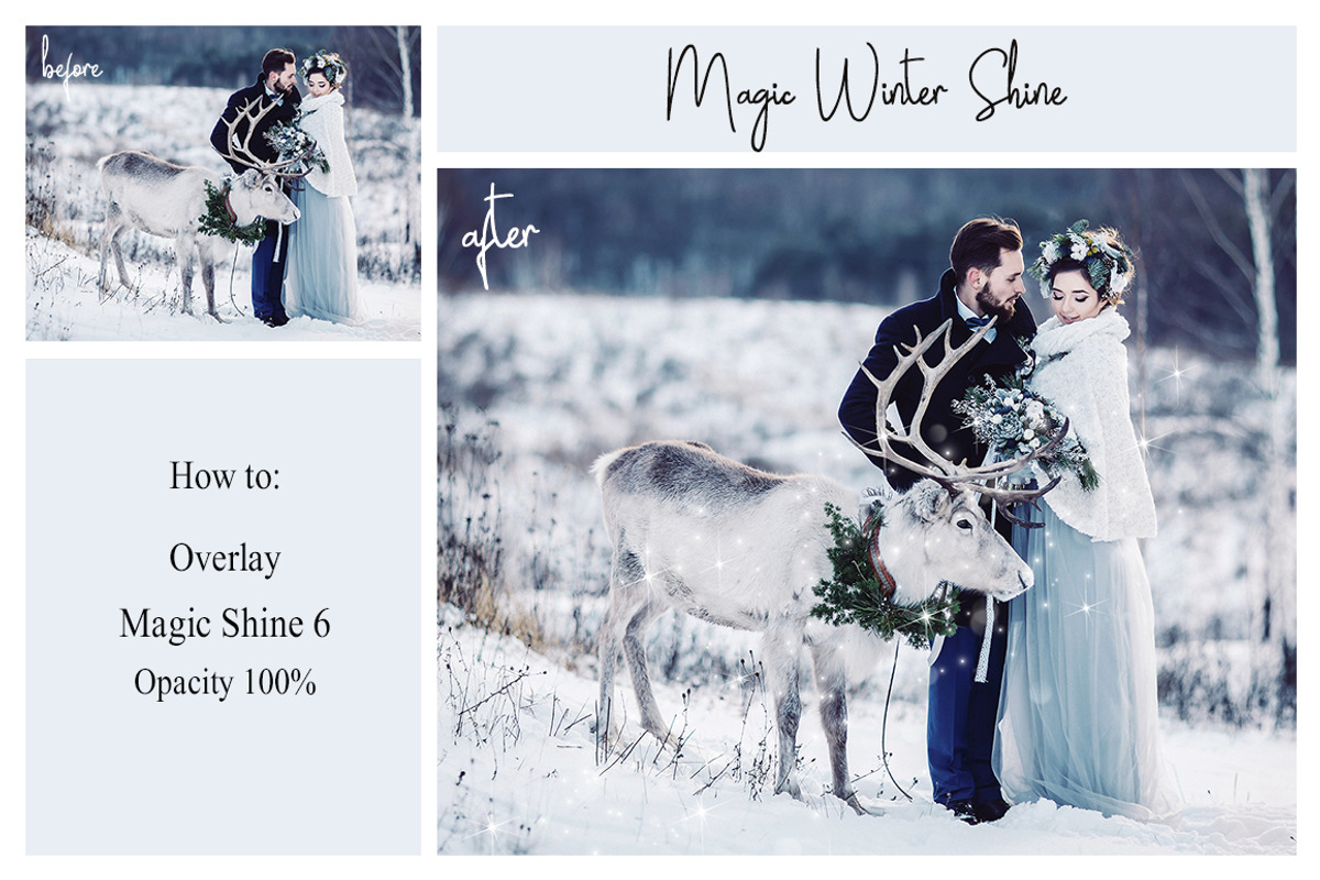 30 Magic Winter Shine Overlays PNG, a Texture Graphic by LovePhotoMoment (Photo 7 of 12)