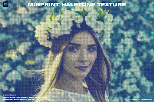 Misprint Halftone Texture