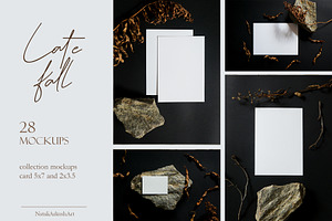 Dark Autumn Photo Mockups Bundle