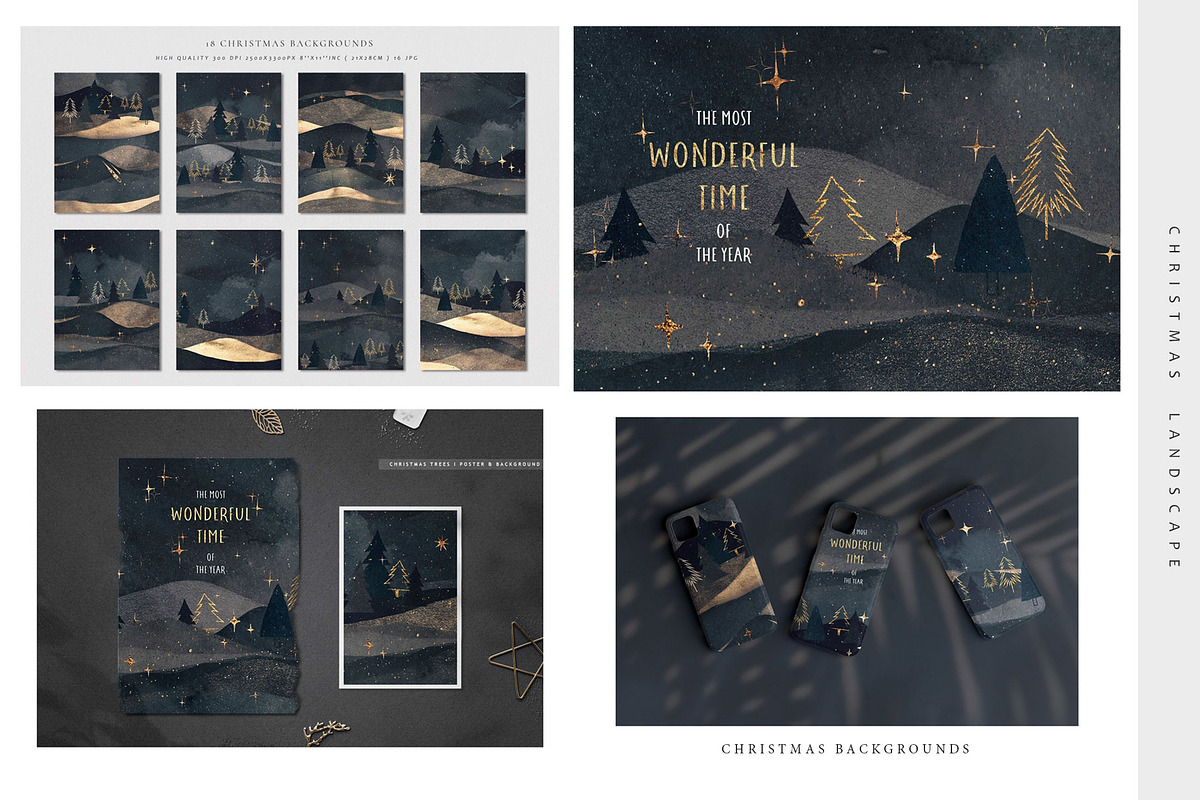 Galaxy & Landscape Modern Bundle, a Background Graphic by by creative paper (Photo 13 of 14)