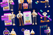 Banking and finance 3D character, a Characters & Person 3D Model by orenjidesign (Thumbnail 7 of 8)