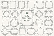 Vintage Ornamental Floral Frame, a Decorative Illustration by Kusumaillustration (Thumbnail 1 of 10)
