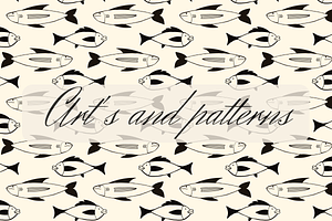 Fishes Seamless Pattern