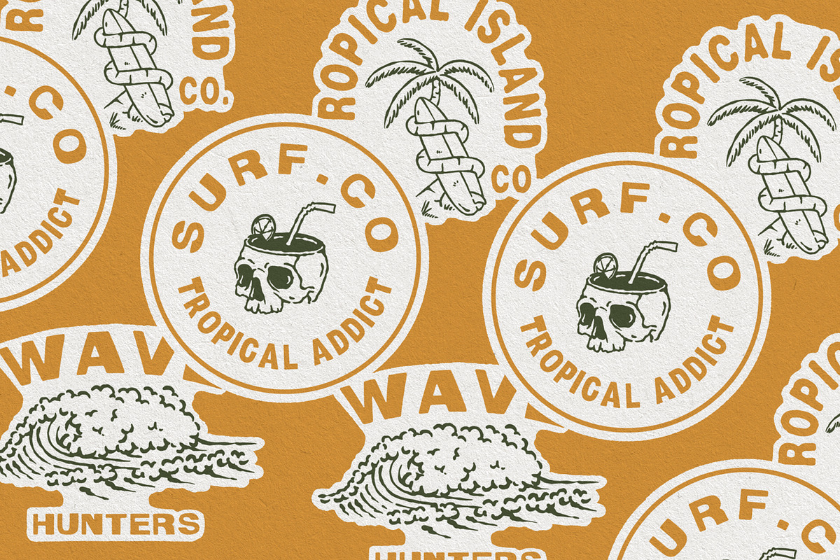 Tropical Island Illustration Pack, an Object Illustration by Southerntown (Photo 6 of 7)