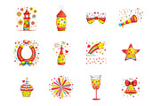 New Year Clipart, an Illustration by Design Market (Thumbnail 2 of 3)
