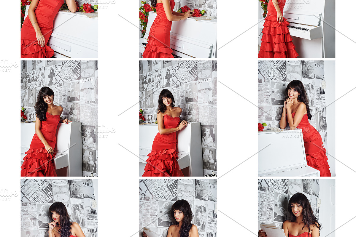 Girl in red near the piano 23 images, a Person Photo by Design Lab. (Photo 2 of 4)