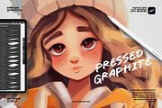 Procreate Pressed Graphite Brushes, a Brush Add-On by Spasibenko Art (Thumbnail 1 of 5)