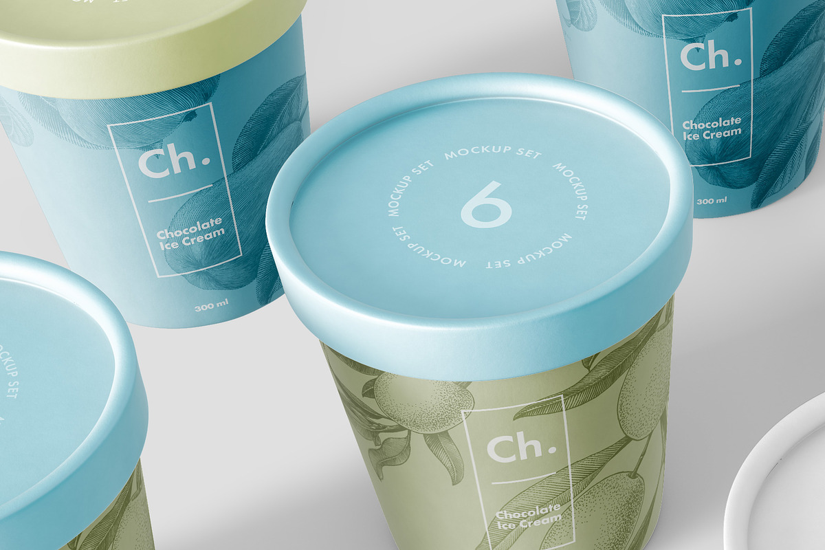 Ice Cream Jar Mockup, a Packaging Mockup by GraphicWave (Photo 6 of 7)