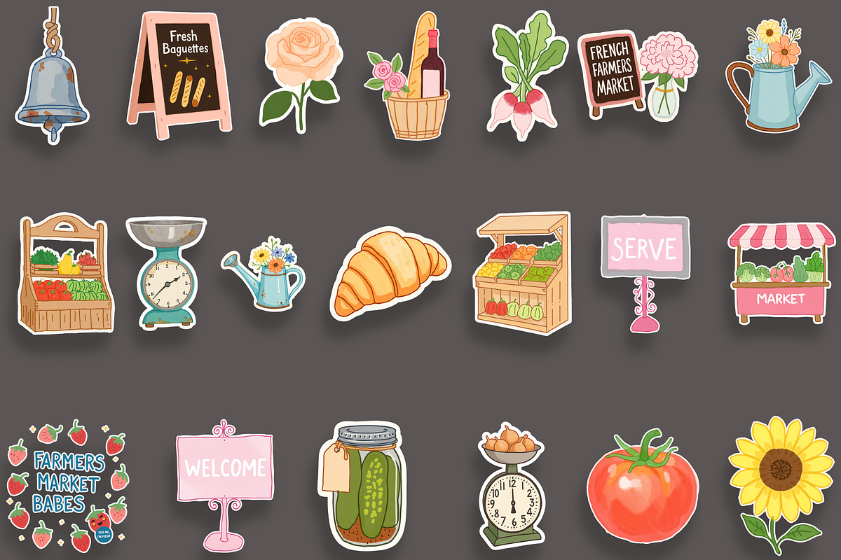 Farm Fresh Clipart Collection, an Object Graphic by Jakayla Digital Co (Photo 4 of 5)