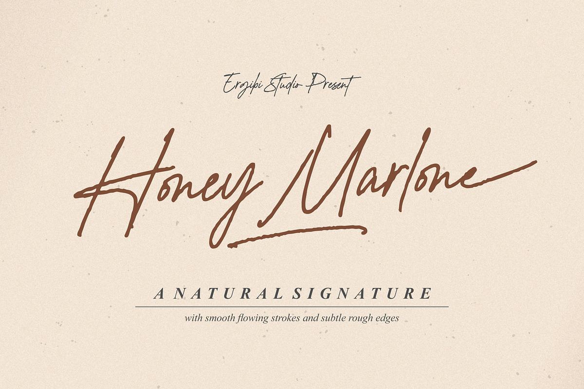 Honey Marlone - Natural Font, a Handwritten Font by ErgibiStudio (Photo 1 of 10)
