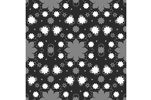 Repeating symmetrical floral pattern, an Object Illustration by okskukuruza