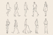 Hand Drawn People Illustrations, a Person Illustration by urgent studio (Thumbnail 3 of 3)
