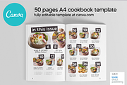 Canva Recipes Cookbook Template, a Magazine Template by DeLaGranSiete (Thumbnail 3 of 9)