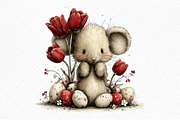 Whimsical Easter Mouse Clipart Png, an Illustration by Craft Nest (Thumbnail 11 of 11)