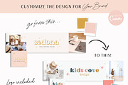 Pink Boho Etsy Shop Branding Kit, a Branding & Logo Template by Macarons and Mimosas (Thumbnail 4 of 9)