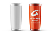 Thermos Mug Mockup, a Cups & Container Mockup by GraphicsPixel (Thumbnail 1 of 3)