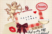 Love Editorial Collage Kit - 200 PNG, an Object Graphic by DreamoraArt (Thumbnail 10 of 10)
