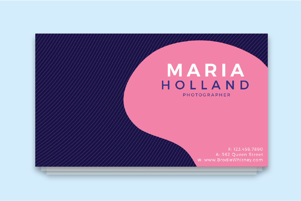 Maria Holland Business Card Template, a Business Card Template by D | S Creative Design (Photo 2 of 4)
