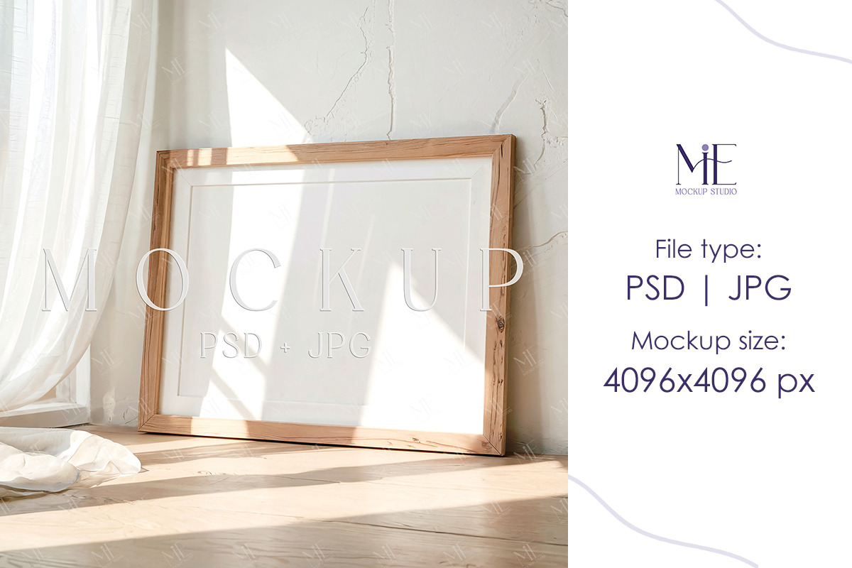Horizontal Frame Mockup DIN A Poster, a Mockup by Mie Mockup Studio (Photo 2 of 6)