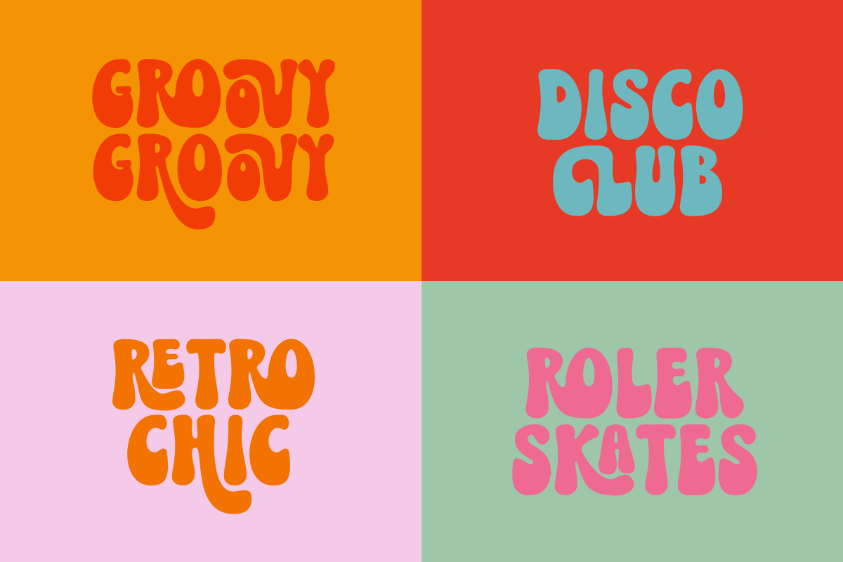 Funky Groovy - Retro Groovy Font, a Handwritten Font by SaktiAvellin (Photo 3 of 11)