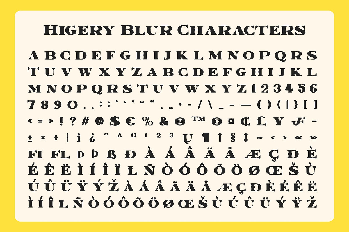 Higery Blur, a Serif Font by Craft Supply Co. (Photo 8 of 8)