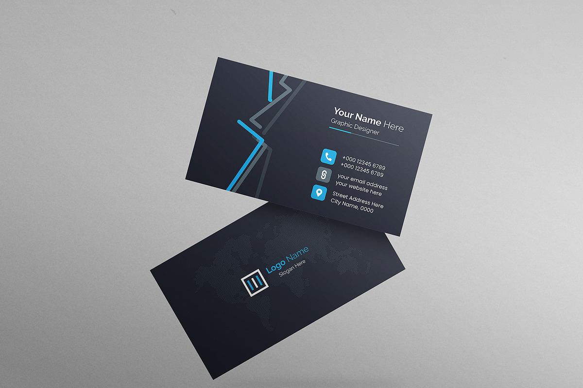 Business Card Design Template, a Business Card Template by mijli (Photo 7 of 12)