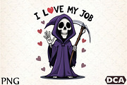 I Love My Job, Reaper Cartoon, an Illustration by DreamCafeArt (Thumbnail 1 of 7)