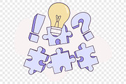 Creative Thinking Puzzle, an Object Illustration by Partikusi Design (Thumbnail 3 of 3)