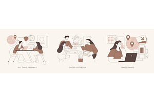 Travel agency isolated cartoon, a Person Illustration by Visual Generation