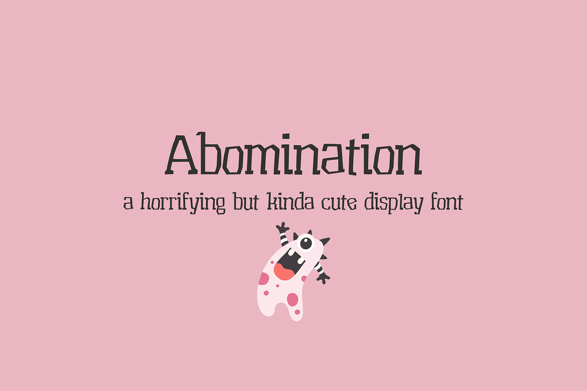 Abomination Halloween Font, a Serif Font by Beck McCormick (Photo 1 of 10)