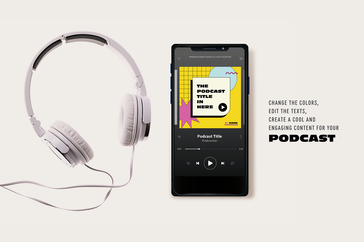 Podcast Cover & Instagram Templates, a Social Media Template by designerbianca (Photo 4 of 5)