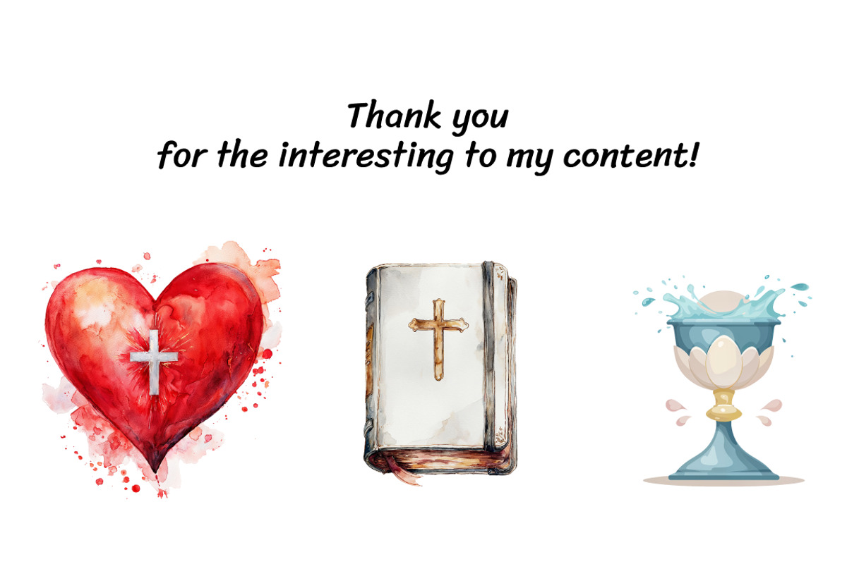 Watercolor Faith Clipart Bundle, a Decorative Illustration by InkyQueenArt (Photo 6 of 7)