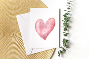 Pink Watercolor Hearts Clipart, a Graphic by Murphy & Frank (Thumbnail 5 of 7)