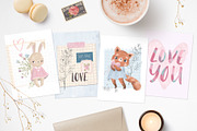 Valentine clipart, an Animal Illustration by Lesya Skripak (Thumbnail 3 of 7)