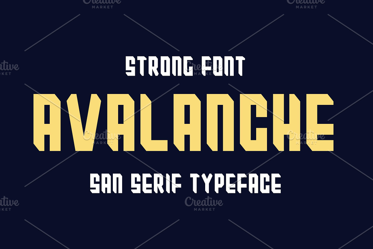Avalanche | Strong Bold Typeface, a Sans Serif Font by Artiveko (Photo 3 of 5)