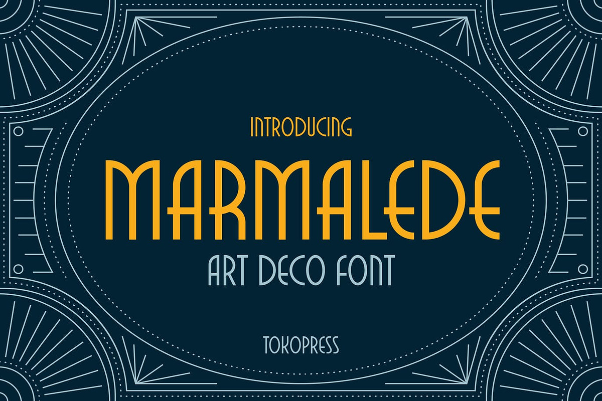Marmalede - Classic font, a Sans Serif Font by TokoPress (Photo 1 of 10)