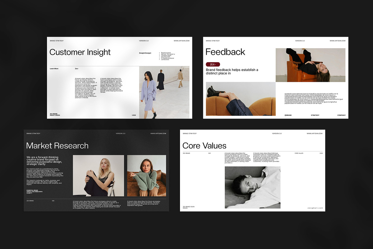 Zex Brand Strategy Template, a Presentation Template by Studio Artisan (Photo 5 of 8)