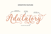 Adulatory - a Modern Font, a Script Font by Ali Hamidi (Thumbnail 3 of 9)