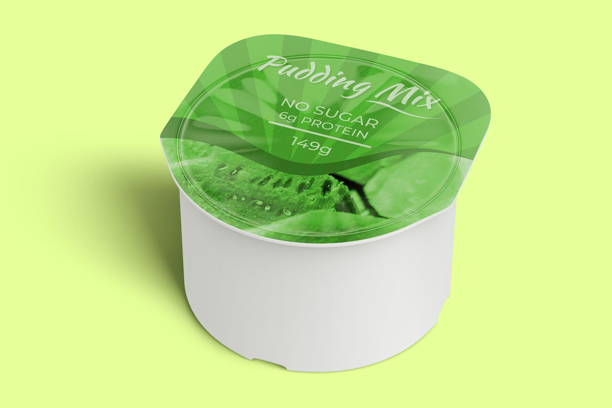 Pudding Jelly Cup Mockup, a Cups & Container Mockup by Digitalphaser (Photo 6 of 11)