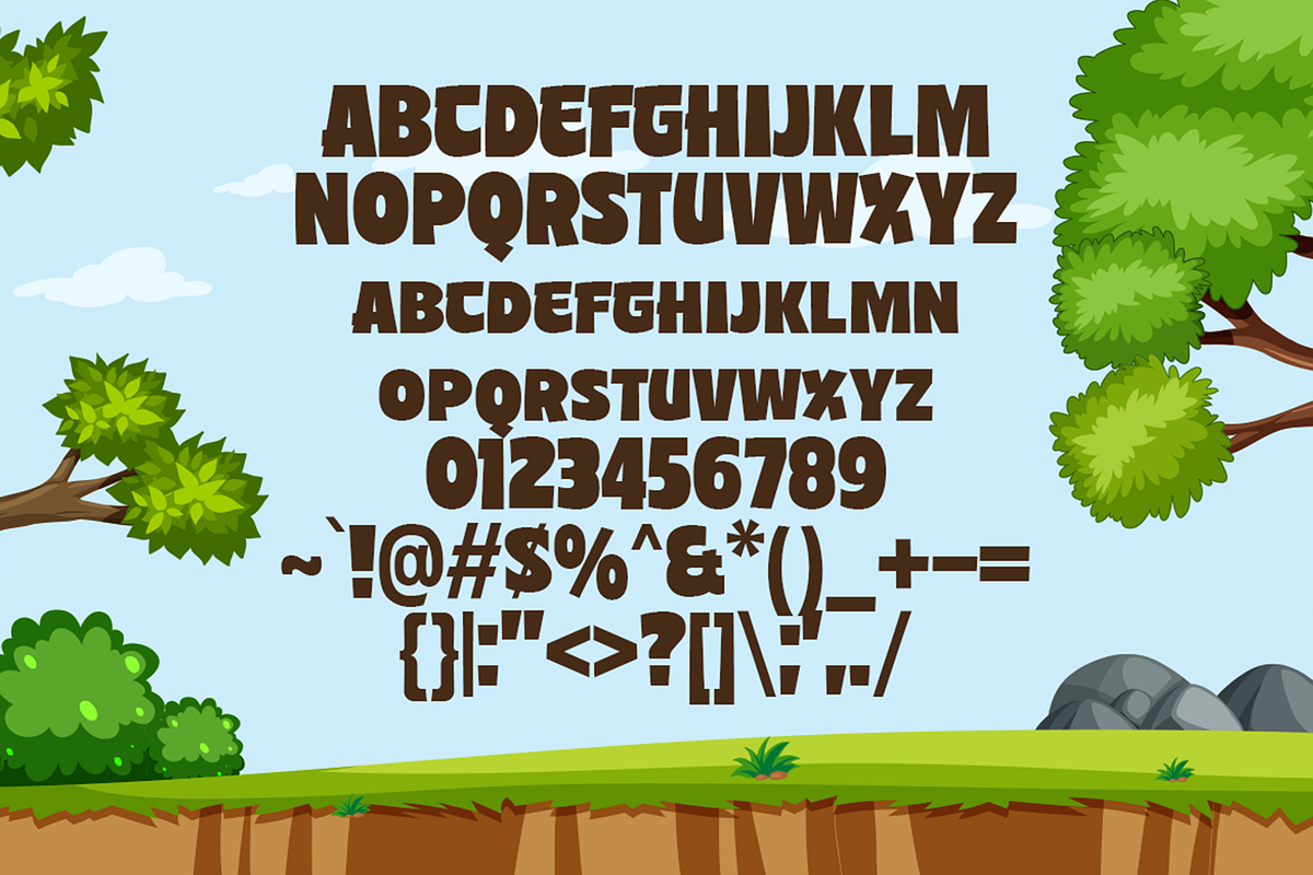Hunsels Garden – A Playful Fonts, a Sans Serif Font by Konstantine Studio (Photo 3 of 3)
