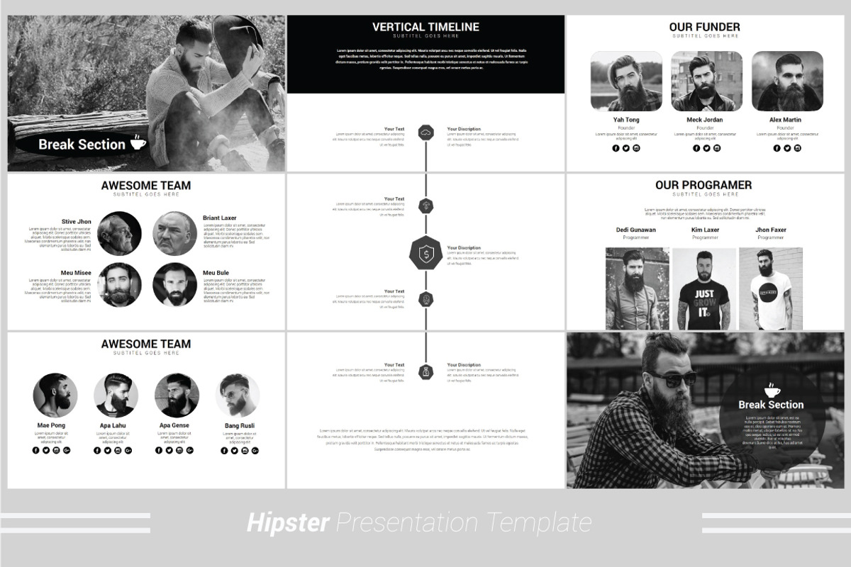 Hipster Keynote Template, a Presentation Template by Presentation Official (Photo 6 of 12)