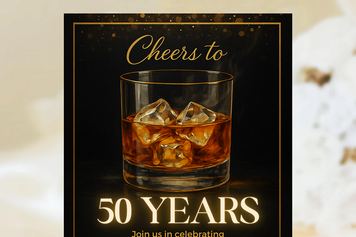 50th Birthday Invitation Template, a Card Template by Shinehoon (Photo 3 of 5)